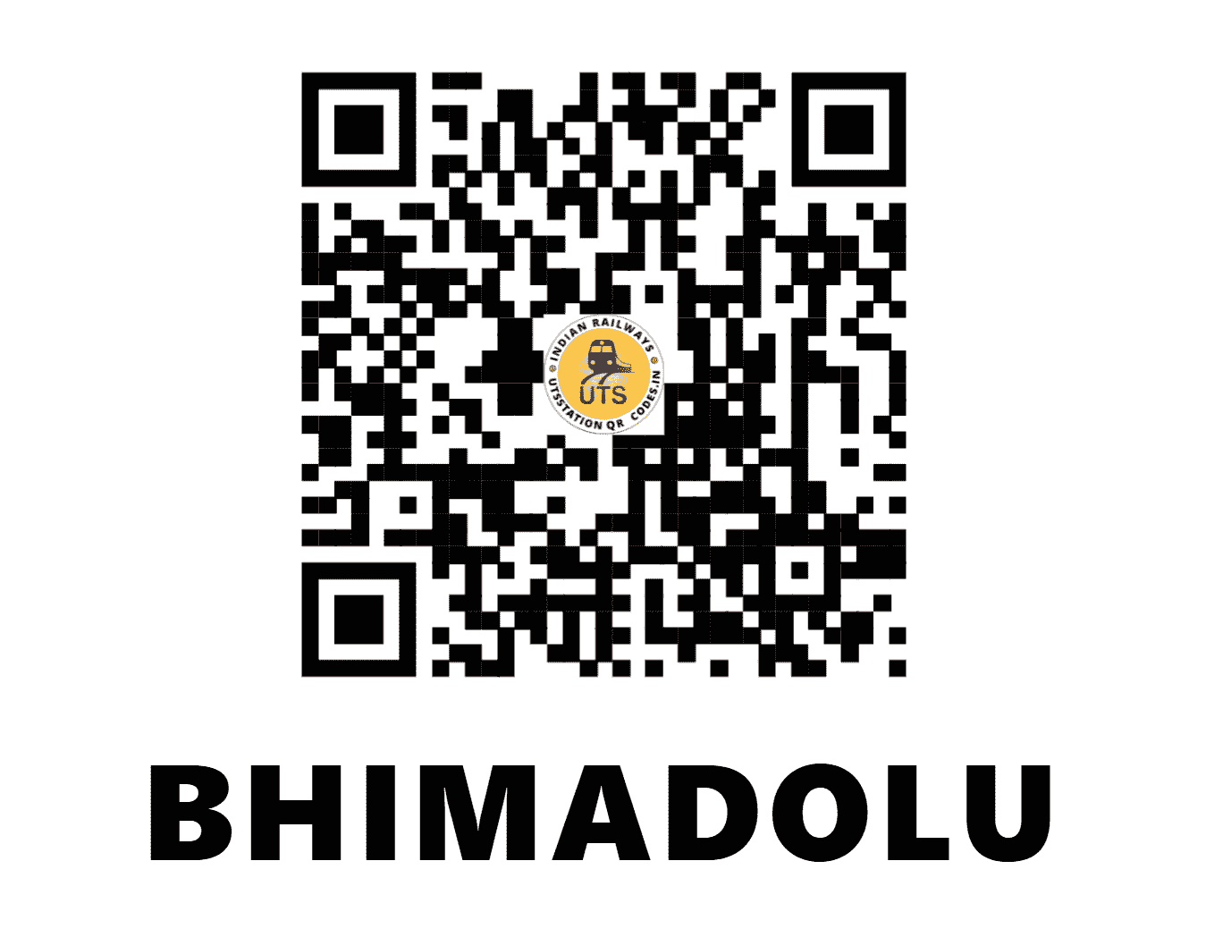 UTS QR Code for BHIMADOLU - BMD - SC (ANDHRA PRADESH)
